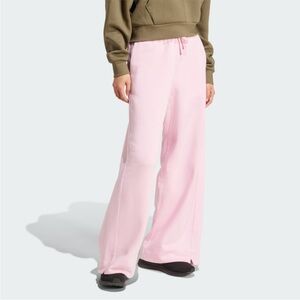 Adidas Fleece Loose Wide-Leg Pants Women’s Large